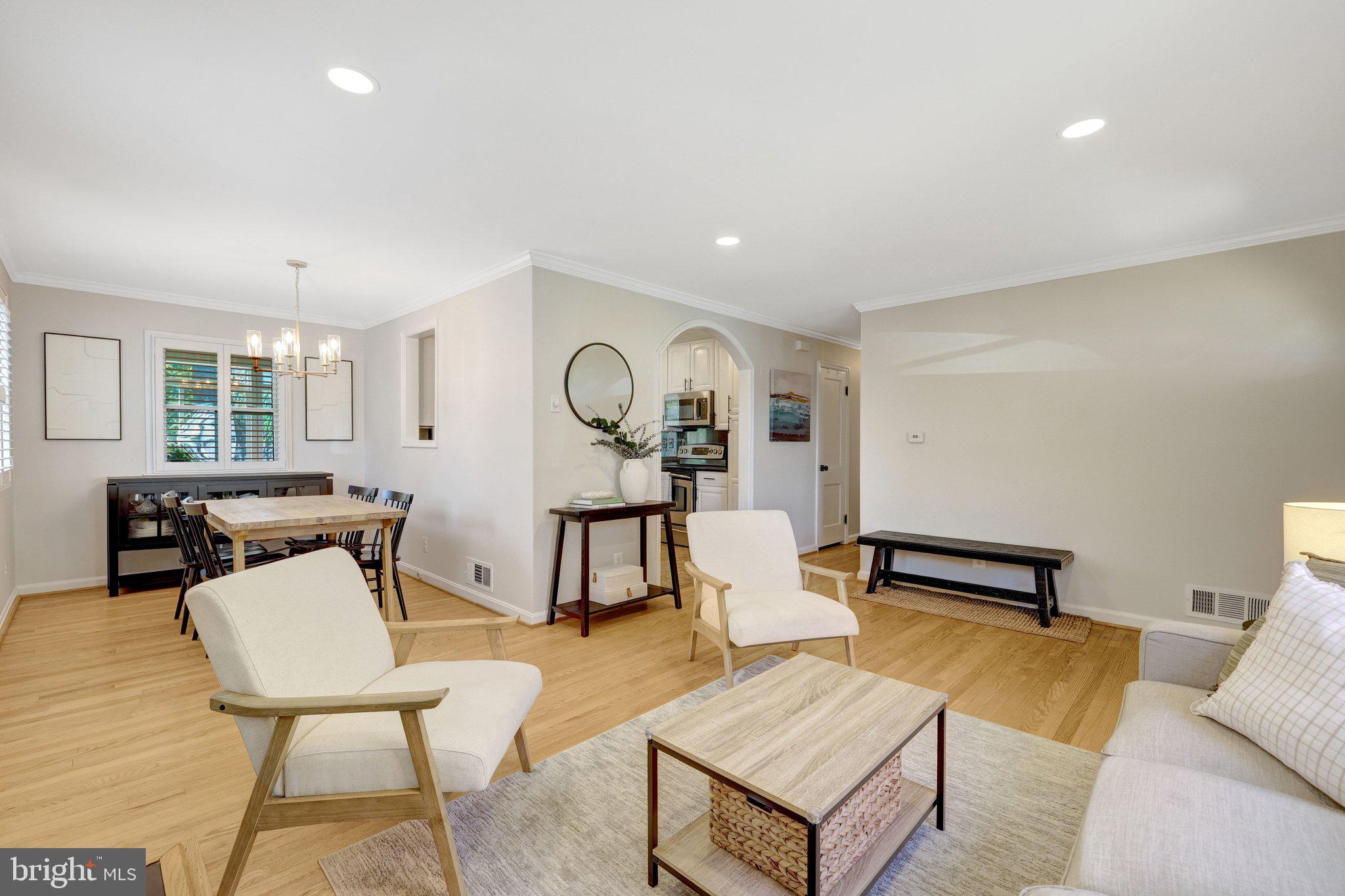 4132 Addison Road Fairfax, VA 22030 - Photo 12 of 58 a living room with furniture and wooden floor