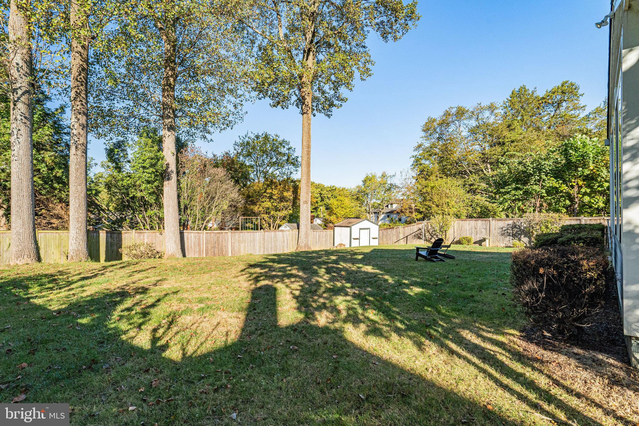 4132 Addison Road Fairfax, VA 22030 - Photo 52 of 58 a view of a yard with plants and trees