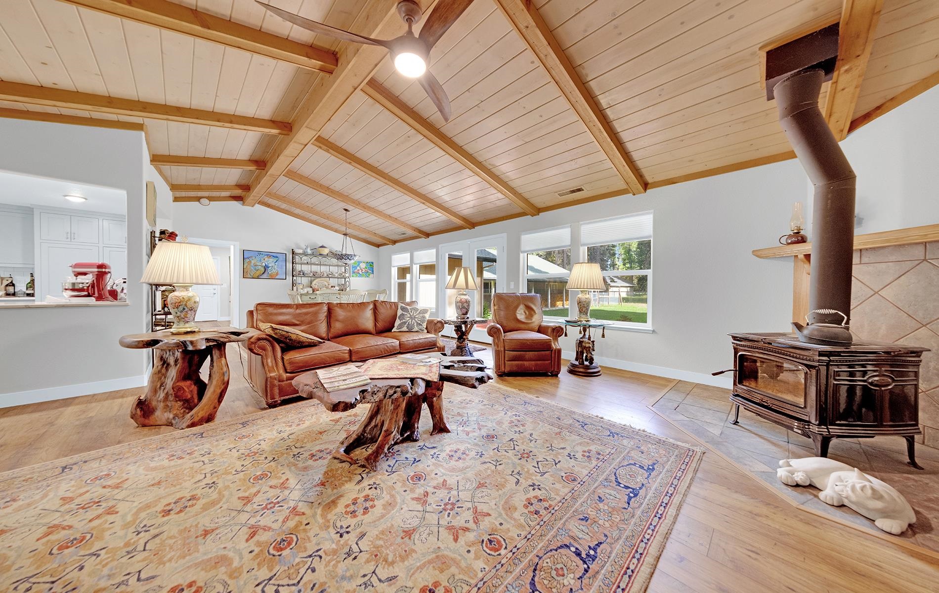 650 Wagon Road Chester, CA 96020 - Photo 4 of 36 a view of a livingroom with furniture and a rug