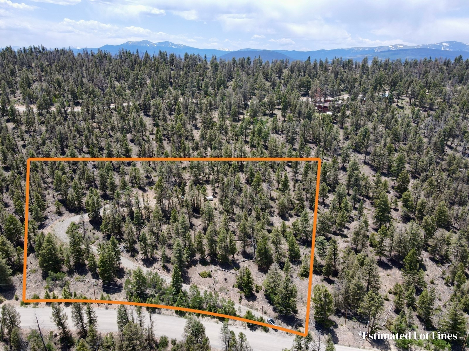 View of property location with property parcel outlined