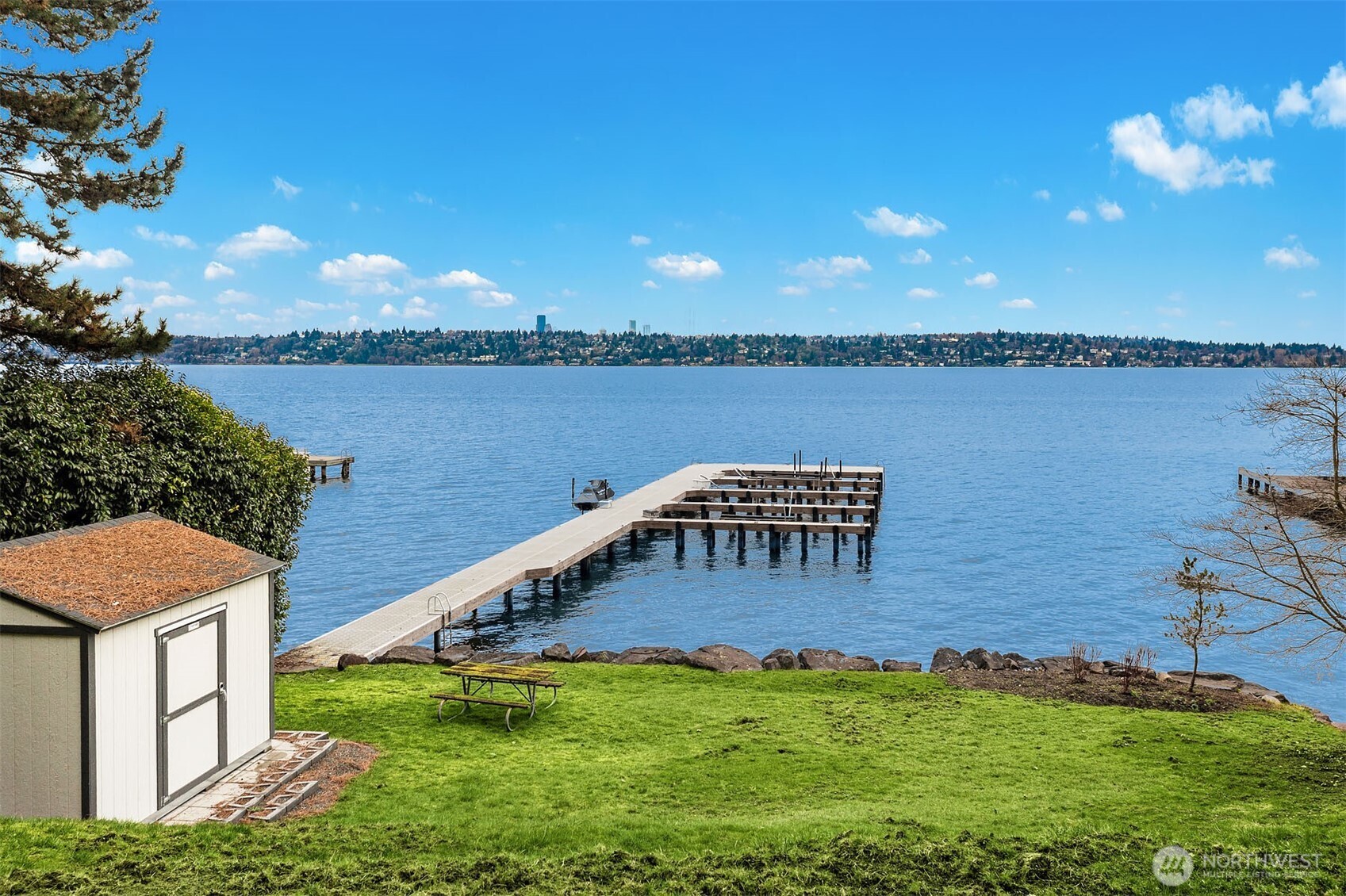 1601 Evergreen Point Road Medina, WA 98039 - Photo 2 of 40 a view of a house with a yard and a tub