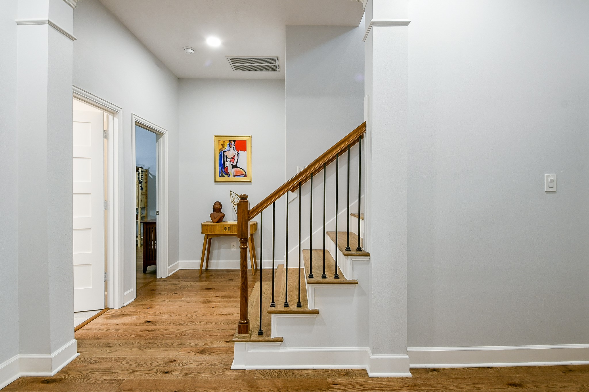 2442 Chimney Rock Road Houston, TX 77057 - Photo 24 of 50 a view of entryway livingroom and hall with wooden floor