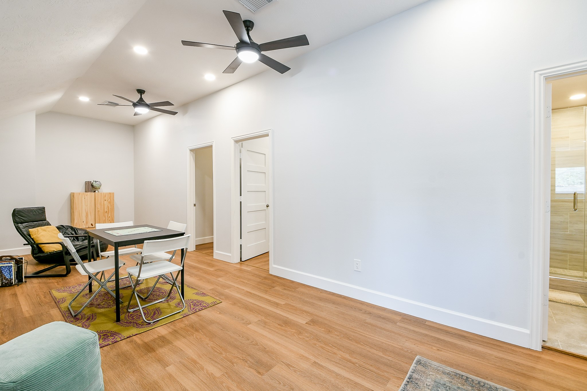2442 Chimney Rock Road Houston, TX 77057 - Photo 41 of 50 a workspace with wooden floor