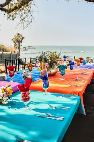 a view of a garage with wooden wall