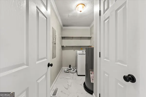 a view of a livingroom with a staircase