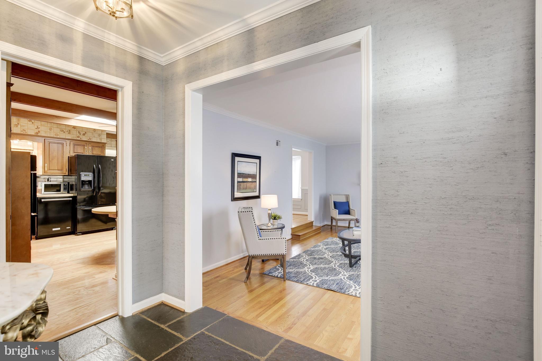 4709 River Road Bethesda, MD 20816 - Photo 11 of 52 View of Living room and Kitchen from Foyer