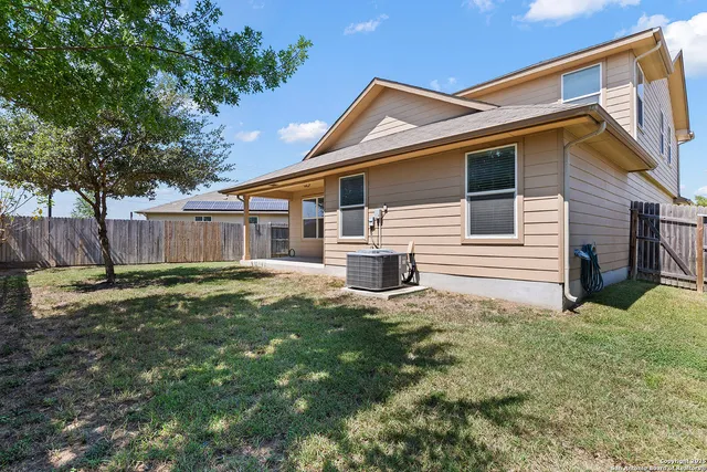 a backyard of a house