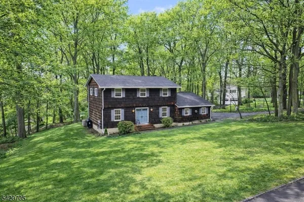 a house with trees in the background
