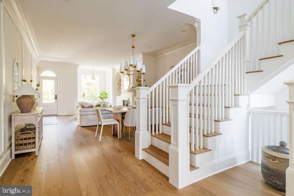 2460 Ontario Road Northwest Washington, DC 20009 - Photo 17 of 85 a view of entryway and hall with wooden floor