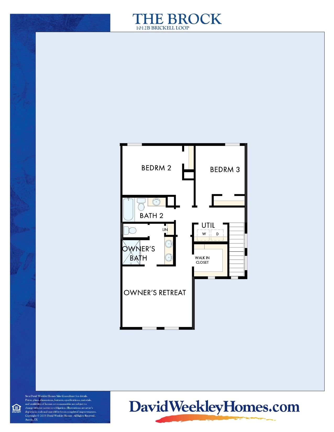 1012 B Brickell Loop Austin, TX 78744 - Photo 12 of 12 Floor Plan - 2nd Floor