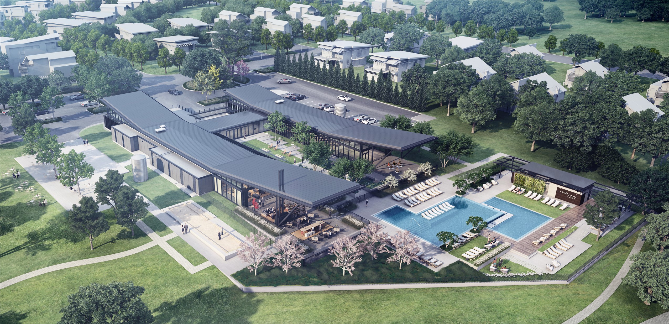 1012 B Brickell Loop Austin, TX 78744 - Photo 4 of 12 Easton Park Amenity - Aerial View