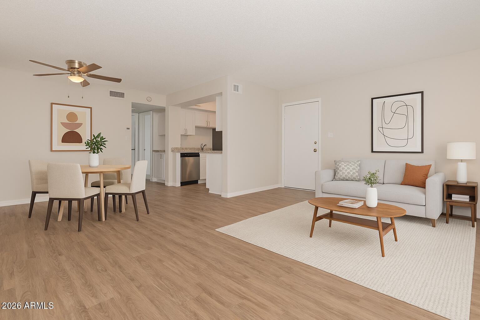 2247 East Cactus Road, Unit 2 Phoenix, AZ 85022 - Photo 2 of 15 2 Staged Living & Dinning