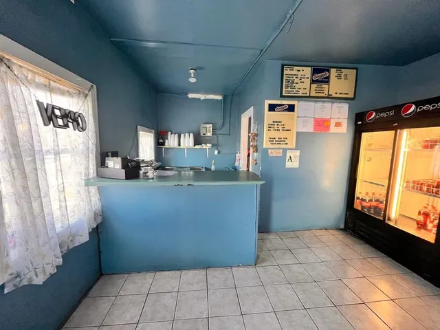 a room with window and screen