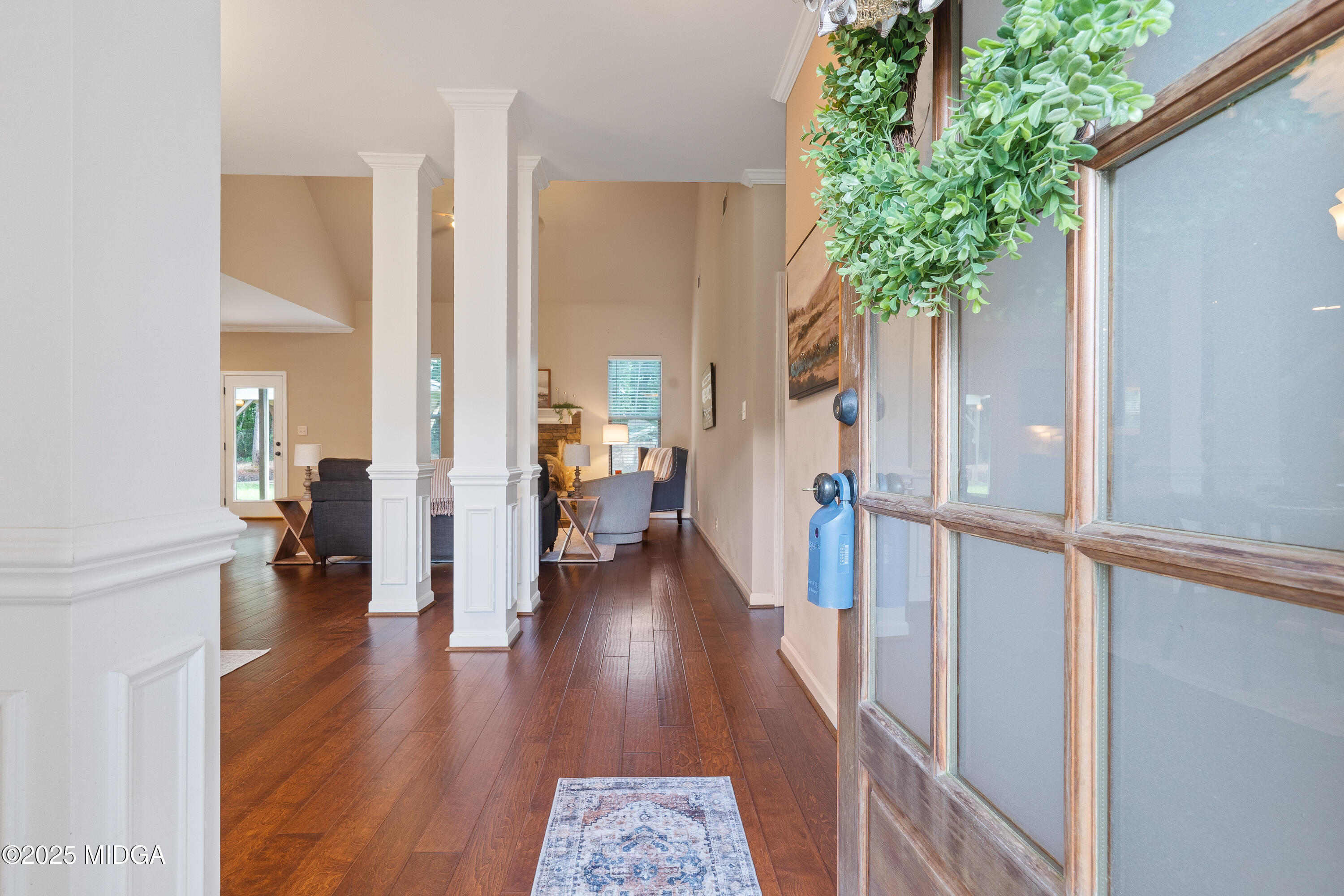 318 Walnut Grove Road Gray, GA 31032 - Photo 5 of 39 a view of entryway with wooden floor and a livingroom view