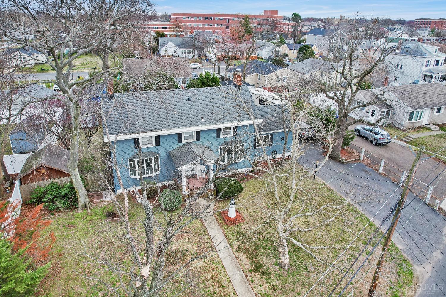 184 Creek Road Keansburg, NJ 07734 - Photo 26 of 29 an aerial view of a house with a yard and lake view
