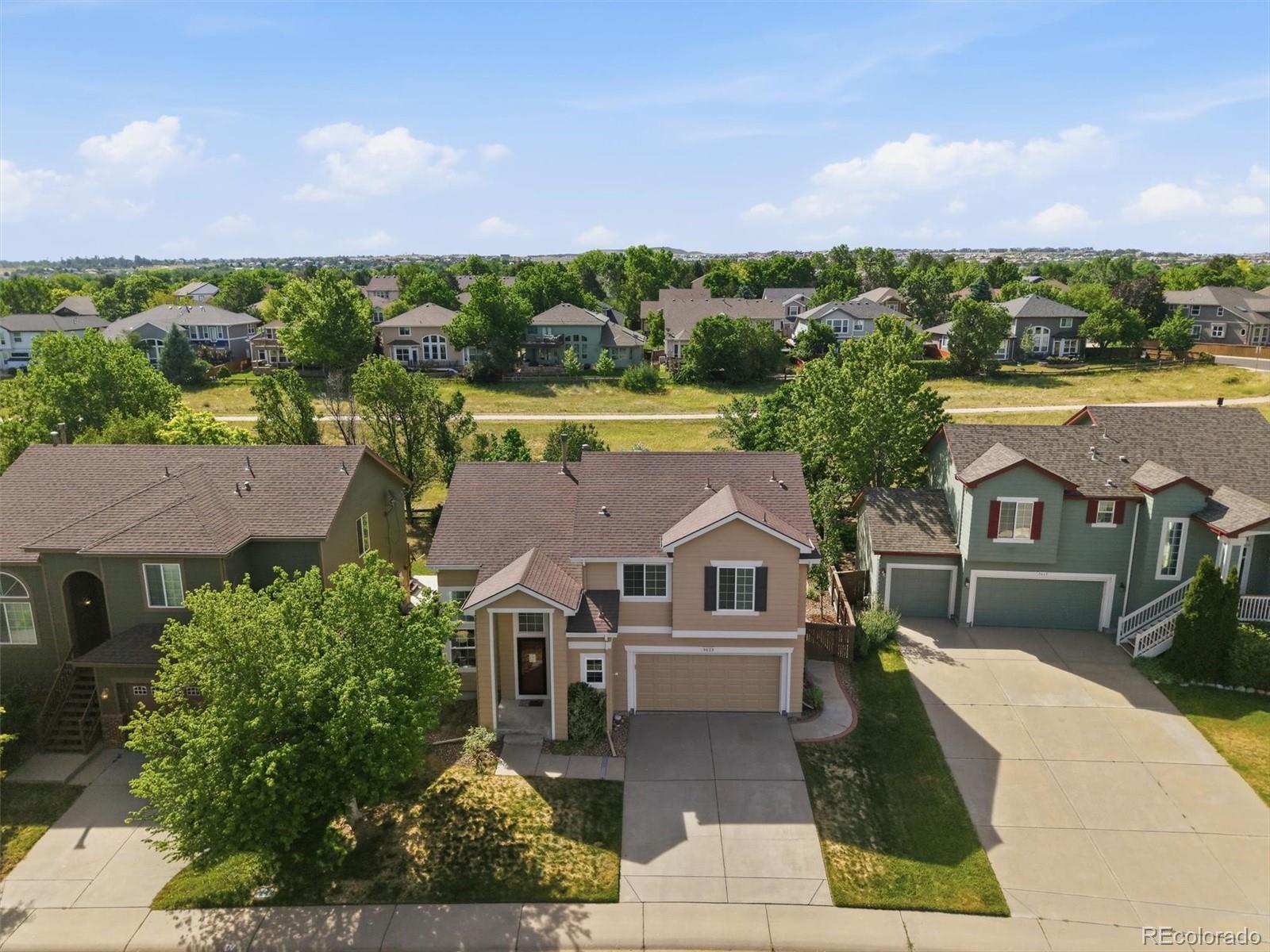 9629 Burberry Way Highlands Ranch, CO 80129 - Photo 5 of 50 an aerial view of a house