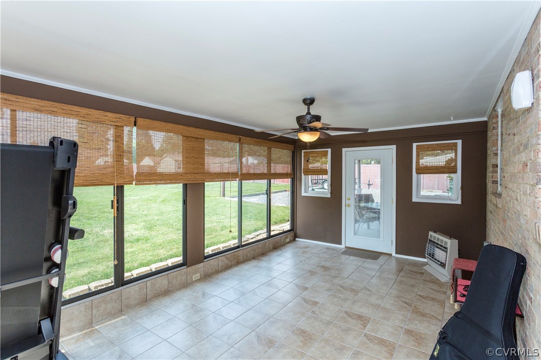 4040 Falstone Road Richmond, VA 23234 - Photo 23 of 50 Florida Room with Ceiling Fan