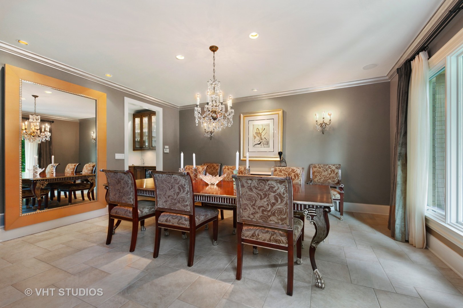 1536 Voltz Road Northbrook, IL 60062 - Photo 11 of 50 a dining room with furniture and chandelier kitchen view