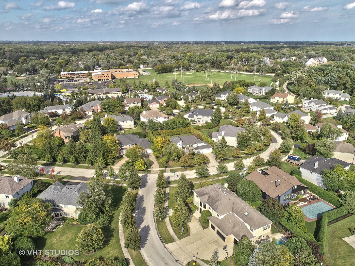 1536 Voltz Road Northbrook, IL 60062 - Photo 45 of 50 an aerial view of residential houses with yard