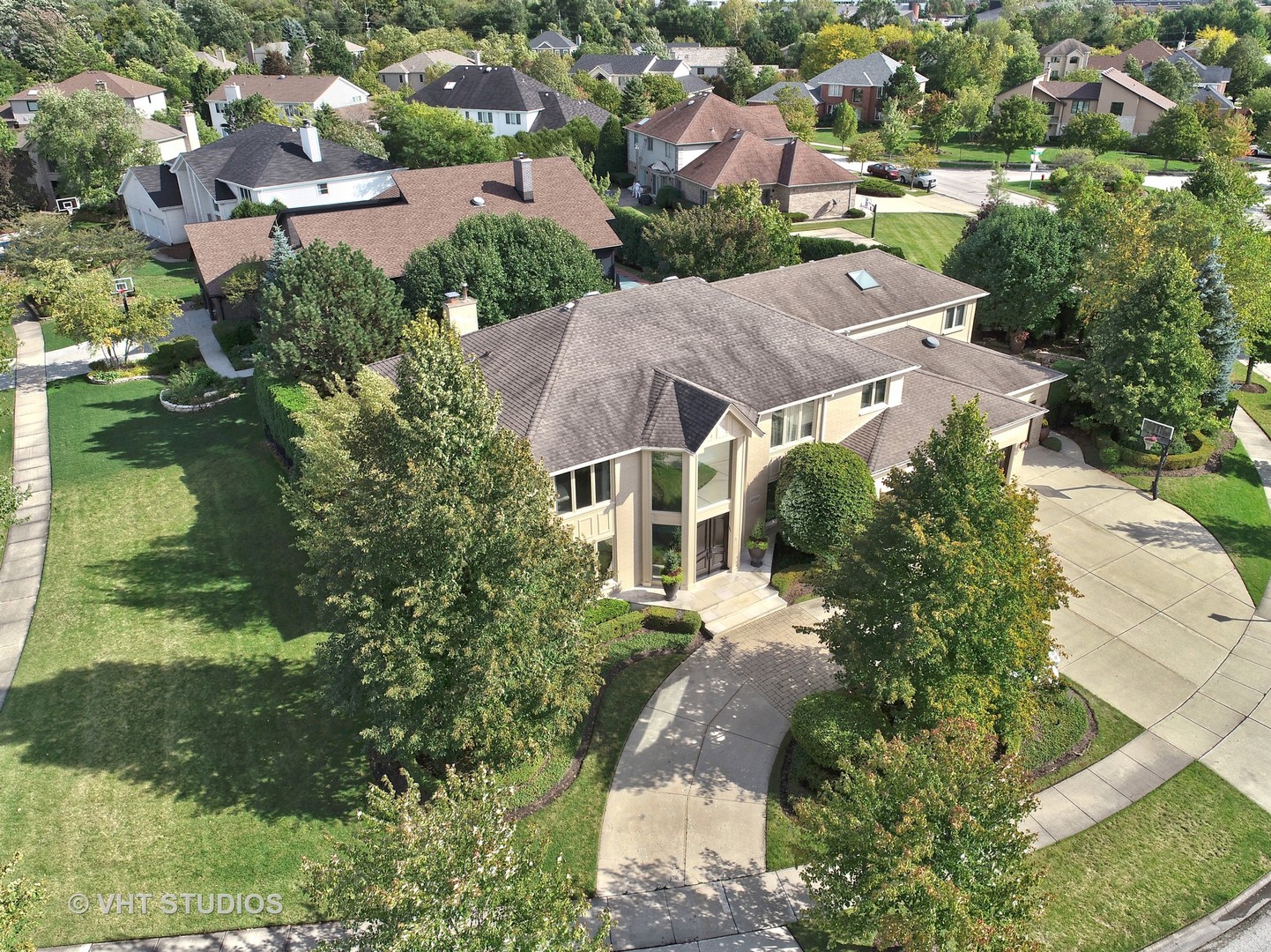 1536 Voltz Road Northbrook, IL 60062 - Photo 49 of 50 an aerial view of house with yard