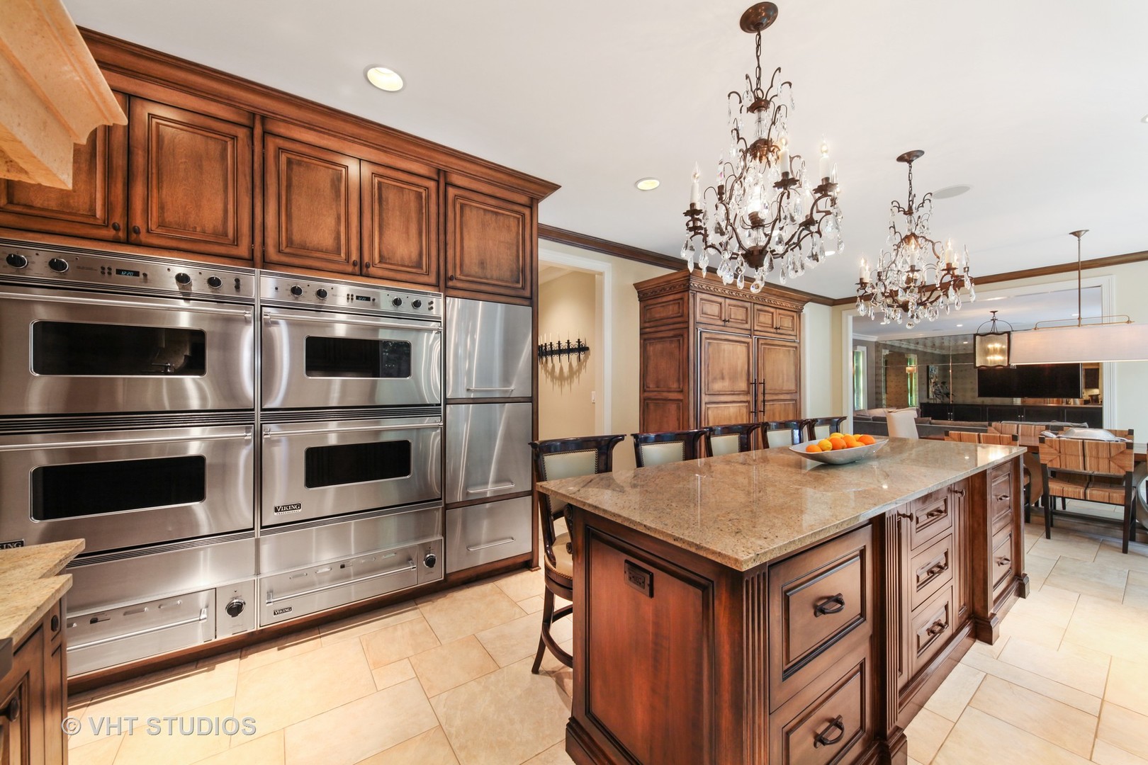 1536 Voltz Road Northbrook, IL 60062 - Photo 7 of 50 a kitchen with stainless steel appliances granite countertop a stove oven and a refrigerator