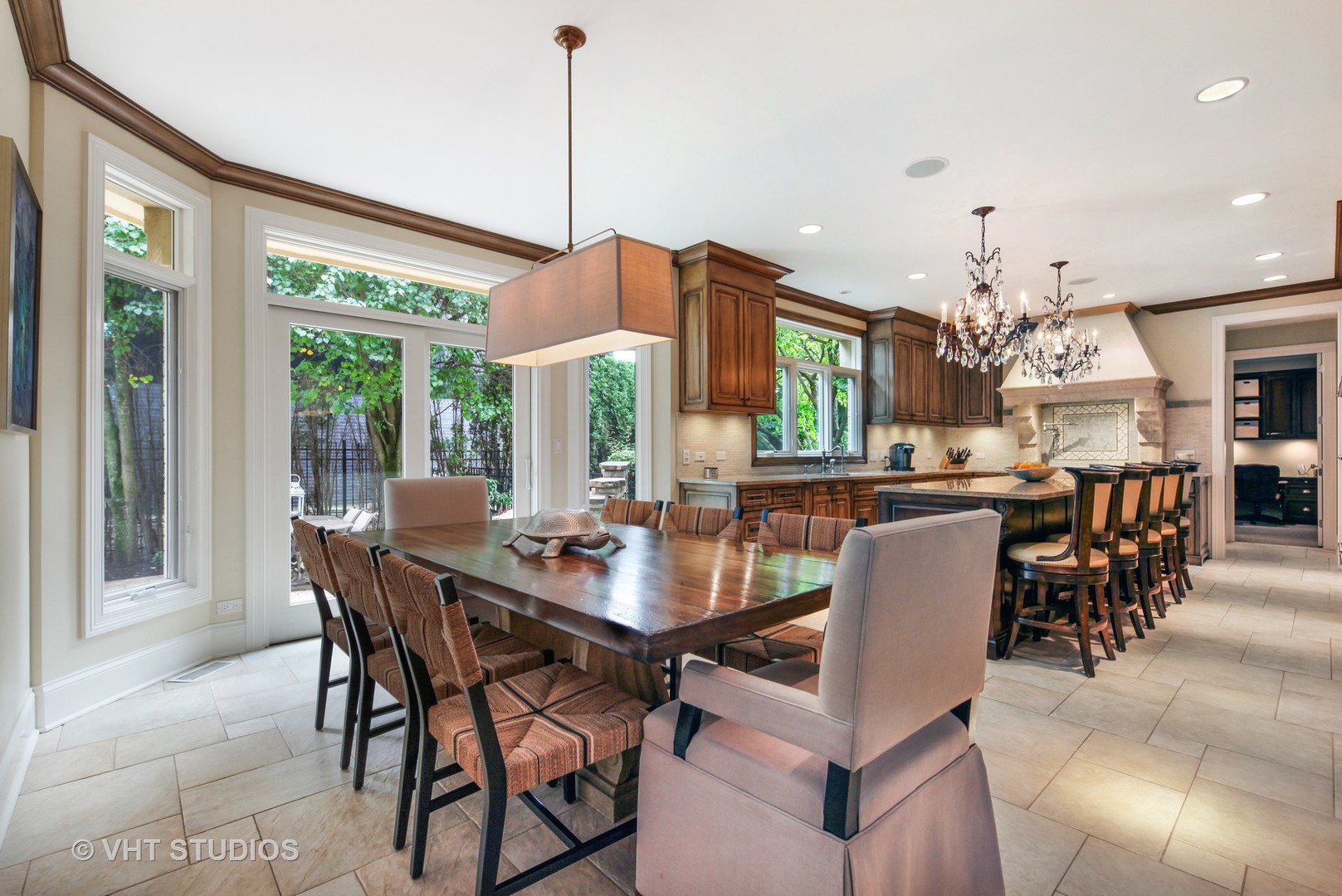 1536 Voltz Road Northbrook, IL 60062 - Photo 8 of 50 a view of a dining room with furniture window and outside view