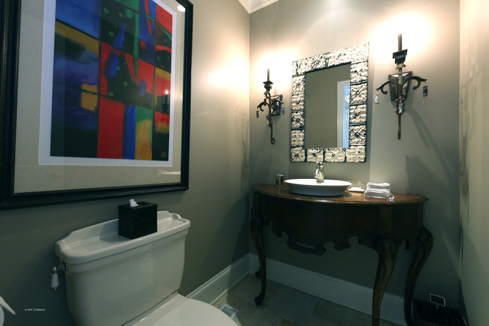 1536 Voltz Road Northbrook, IL 60062 - Photo 9 of 50 a bathroom with a toilet a sink and mirror