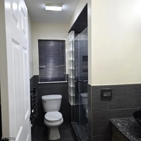a bathroom with a toilet