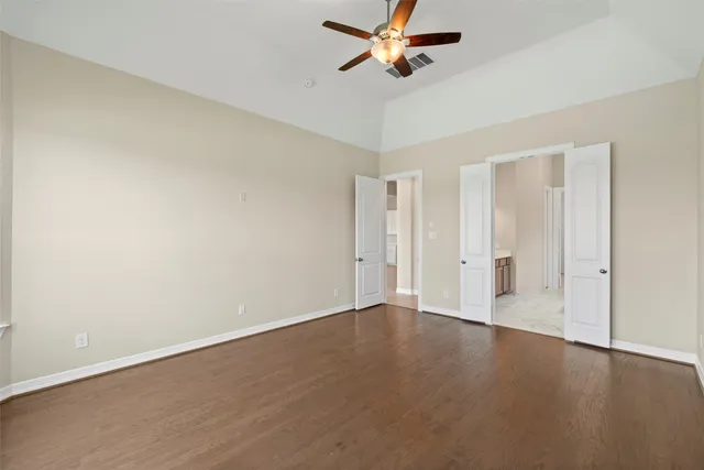 a view of an empty room and window