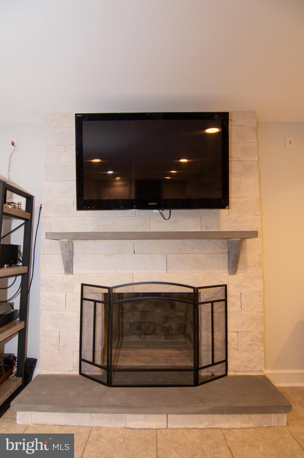 2407 North Rockingham Street Arlington, VA 22207 - Photo 78 of 83 Lower Level 2 Family Room Fireplace