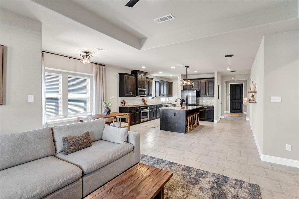 5241 Ranchero Trail Fort Worth, TX 76126 - Photo 12 of 29 a living room with furniture kitchen view and a window