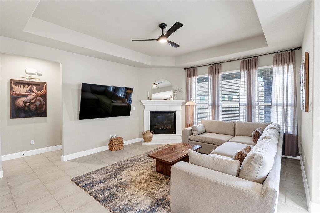 5241 Ranchero Trail Fort Worth, TX 76126 - Photo 13 of 29 a living room with furniture and a flat screen tv