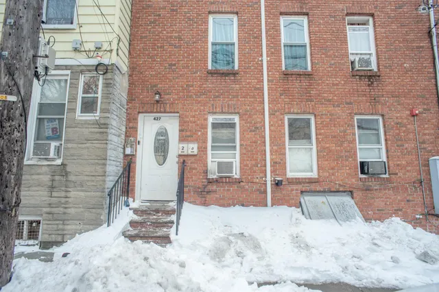 a front view of a house