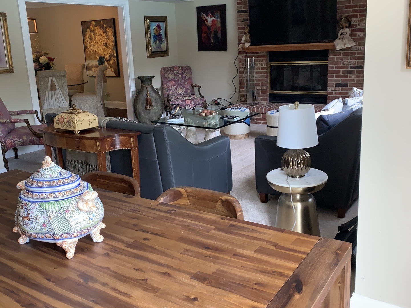 1003 Pember Circle West Dundee, IL 60118 - Photo 23 of 29 a bedroom with furniture and a fireplace