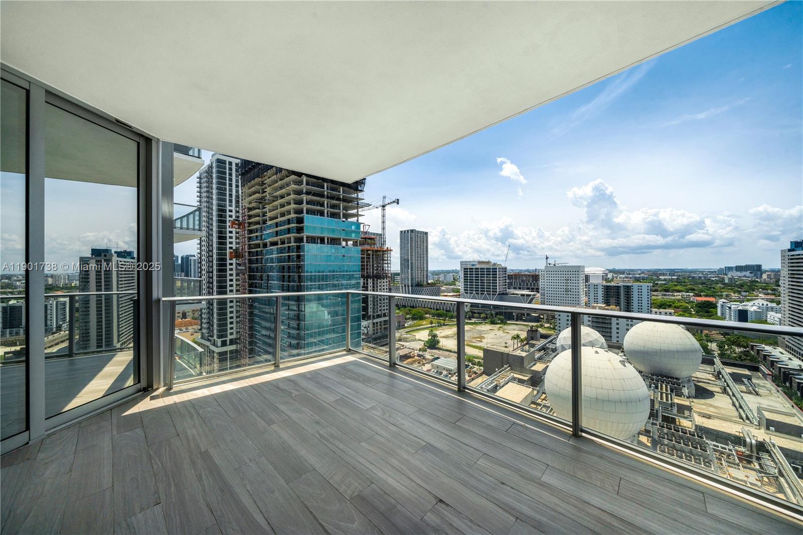 851 Northeast 1st Avenue, Unit 2106 Miami, FL 33132 - Photo 28 of 52 a view of balcony with workspace