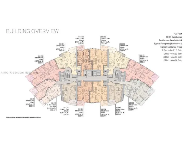 $780,000 | 851 Northeast 1st Avenue, Unit 2106, Miami, FL 33132