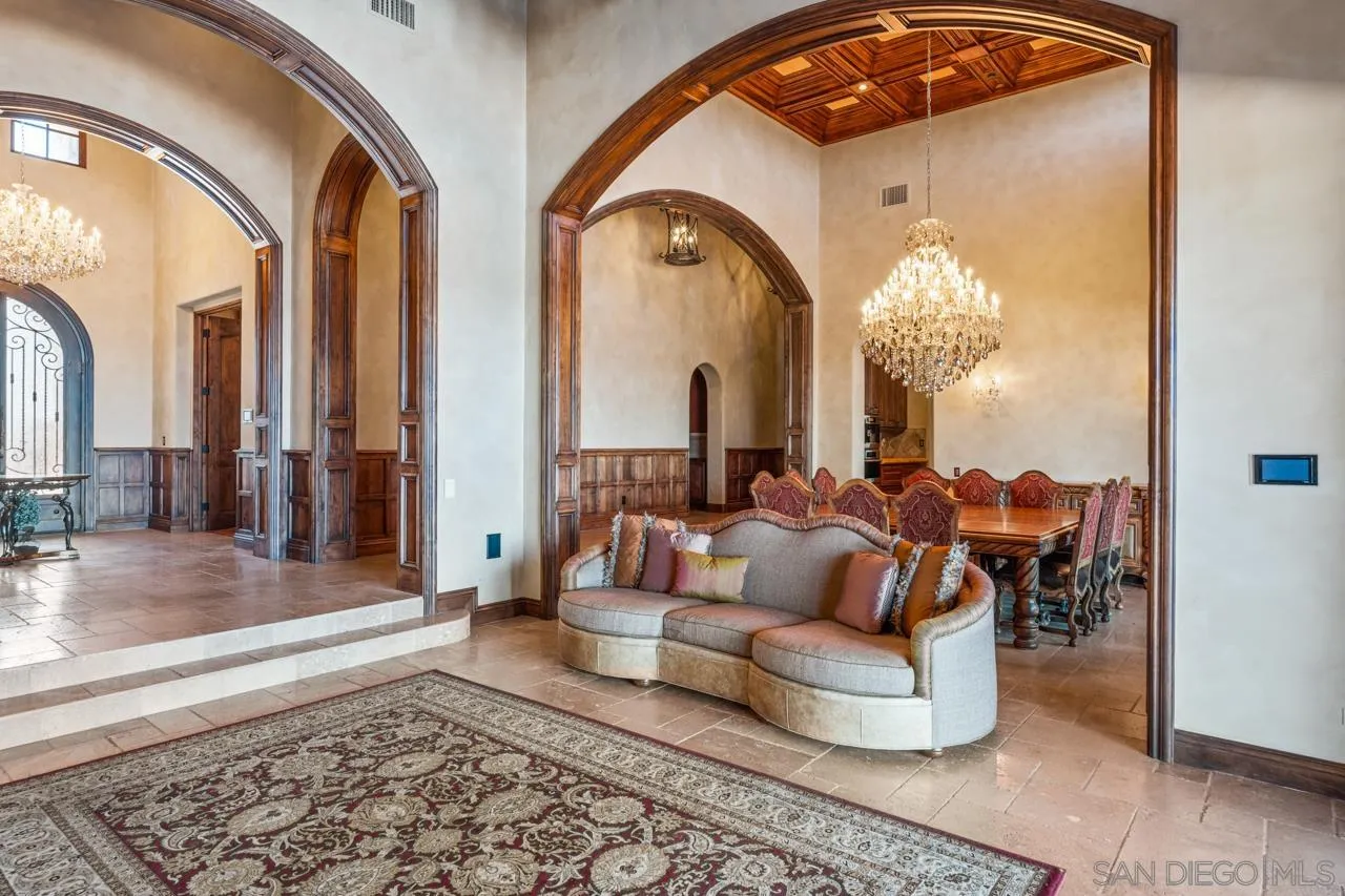 19612 Rangeland Road Ramona, CA 92065 - Photo 16 of 65 a living room with fireplace furniture and a rug