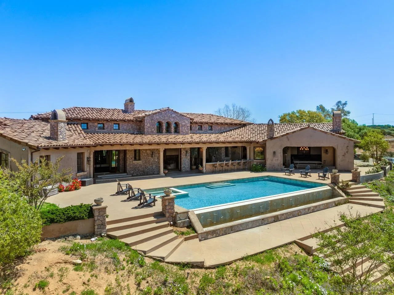 19612 Rangeland Road Ramona, CA 92065 - Photo 36 of 65 a view of a house with pool and chairs