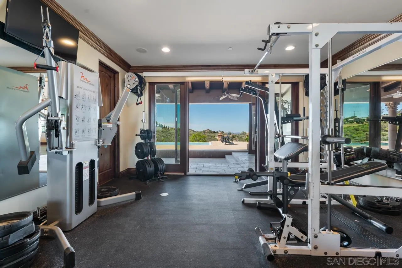 19612 Rangeland Road Ramona, CA 92065 - Photo 55 of 65 a view of a room with gym equipment
