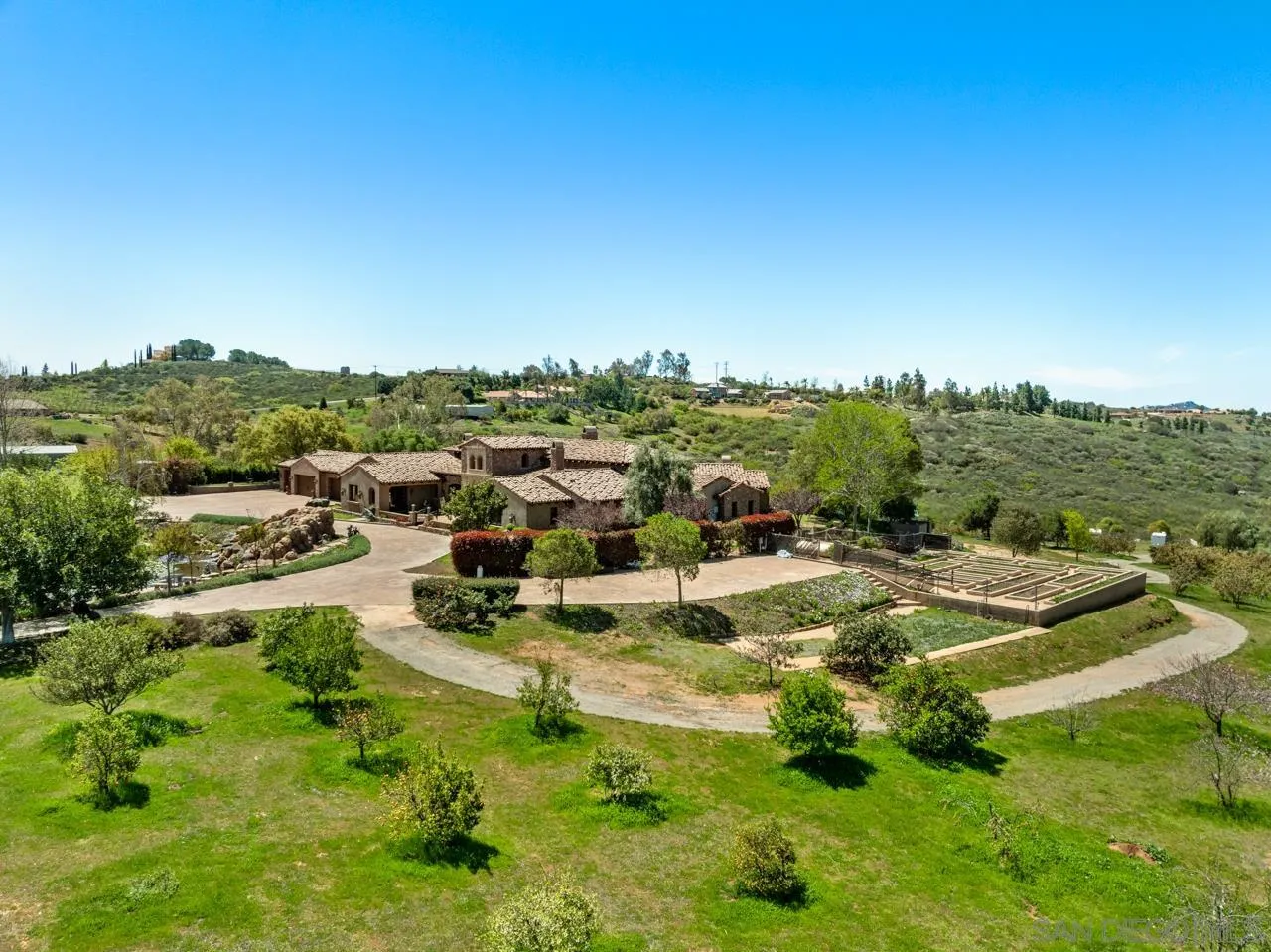 19612 Rangeland Road Ramona, CA 92065 - Photo 59 of 65 an aerial view of residential house with outdoor space