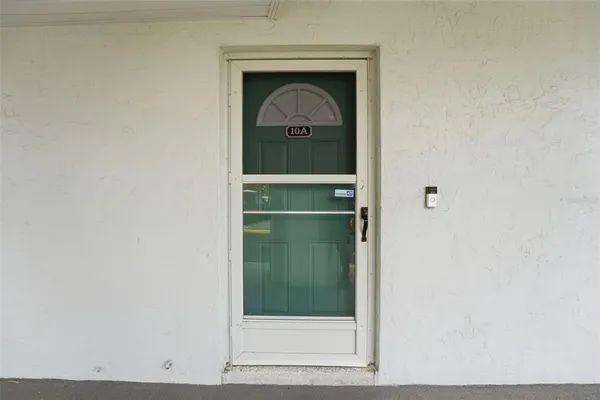 a view of front door
