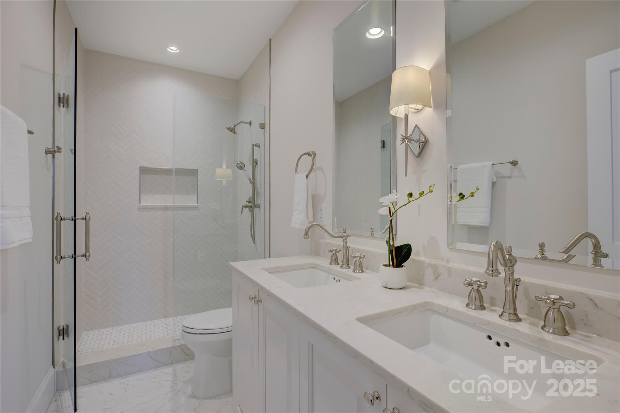 3015 Pinehurst Place Charlotte, NC 28209 - Photo 17 of 31 a bathroom with a sink toilet and shower
