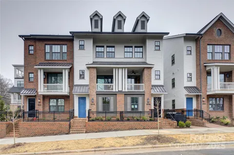 a front view of a building with street