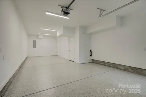 a view of a balcony with trees