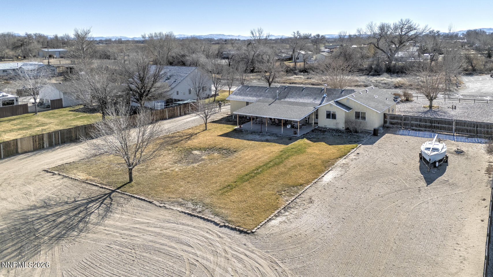 2100 Birch Lane Fallon, NV 89406 - Photo 23 of 27 an aerial view of a house with a yard