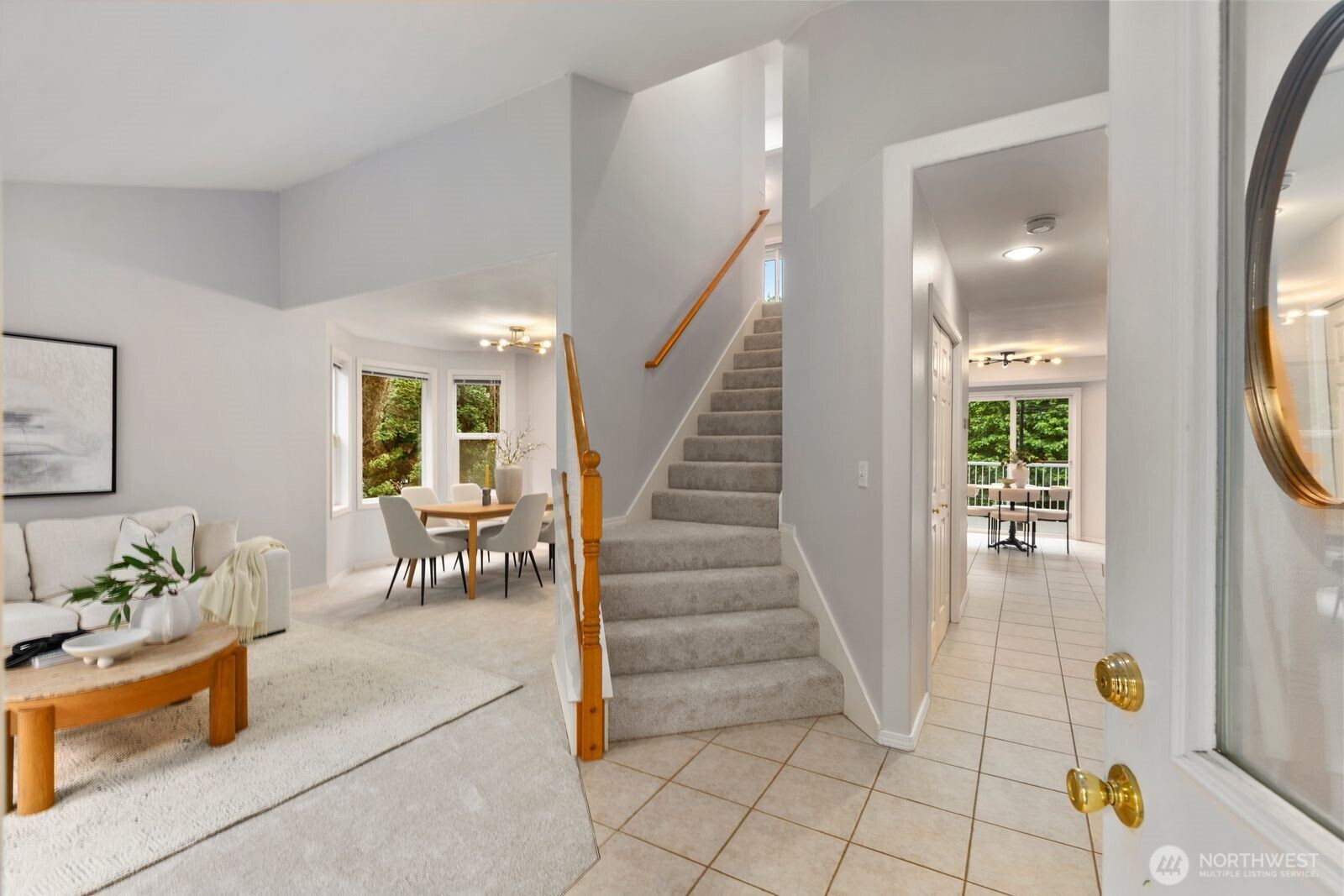 4405 South 261st Street Kent, WA 98032 - Photo 4 of 31 a view of entryway and hall with wooden floor