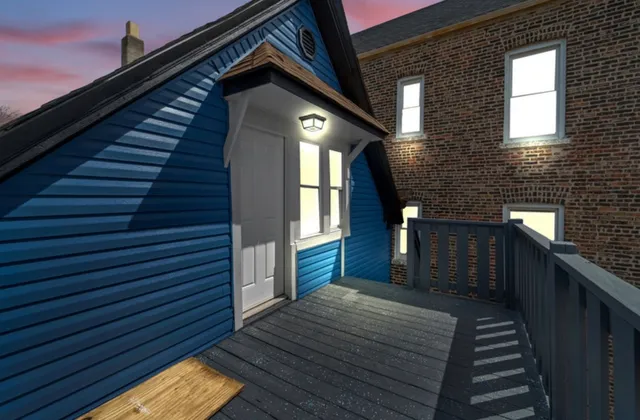 a view of outdoor space and deck