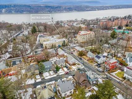 an aerial view of a city