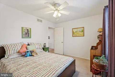 a view of workspace with wooden floor