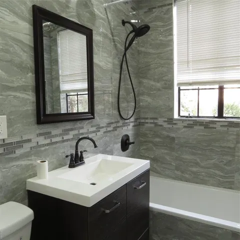 a view of a chandelier in a room